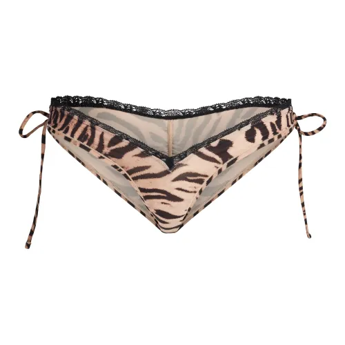 SKIMS FW25 PASSE TOUT Кружево MICRO TANGA Стринг Женские