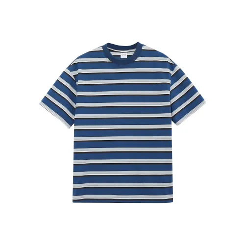 IZKZ Синие Белые Полосатые Унисекс T-Рубашки