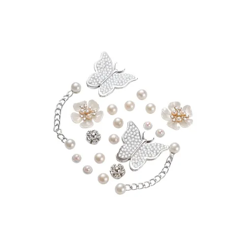 ZANC Искусственная жемчужина Обувь Пряжка Унисекс