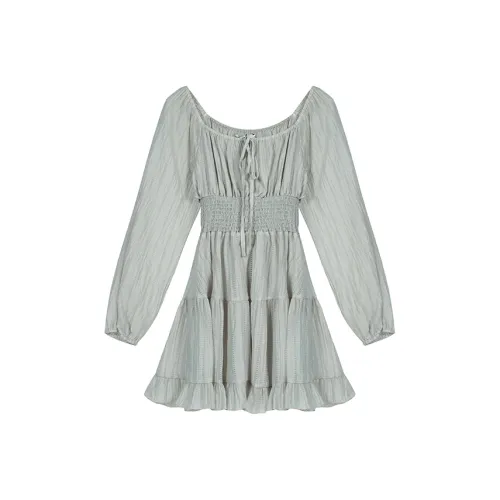 GORGEOUSIDEA Длинное платье с длинными рукавами женское