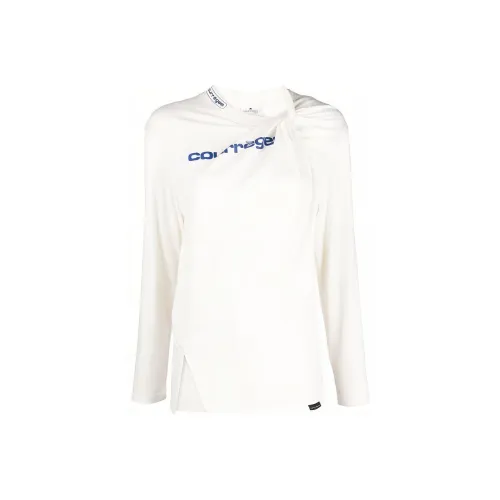 COURREGES Белые Женские T-рубашки
