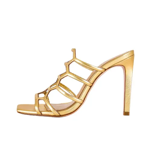 Schutz Слипоны 10 см Женские Золотые