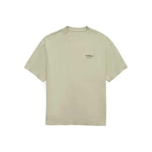 AMERICAN EAGLE Экрю Мужская T-рубашка