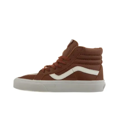 Vans Sk8 Hi Высокие Кроссовки для Скейтбординга Унисекс Коричневые