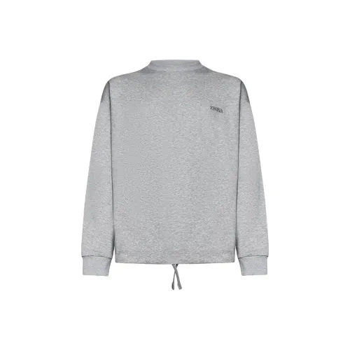 Ermenegildo Zegna Серый Мужской Свитшот