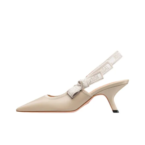 DIOR J'Adior Низкий каблук Высокий каблук 6,5 см Женский Бежевый