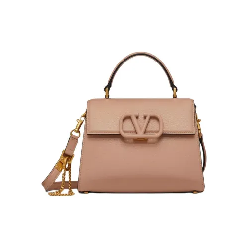 Valentino VSLING Кожа Сумка через плечо Сумка Маленькая Женская Розовая Трава