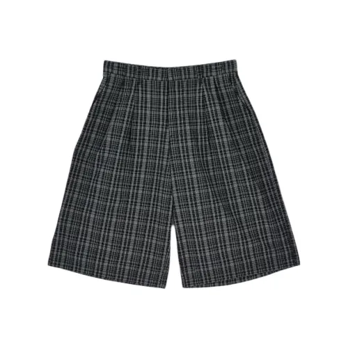 Jaded London Черный Check Jumbo Jorts Джинсовые шорты Мужской