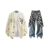 Абрикос + Винтажный синий джинсы