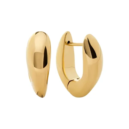 Monica Vinader Серьги из серебра с покрытием 18K золота женские золотые