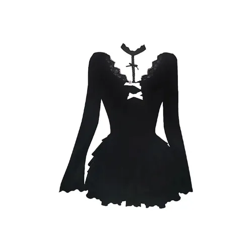 ABBY GODDESS Осенний длинный платье с длинными рукавами женское