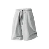 [100% cotton] Фотиния Серый (Бамбук Shadow Breeze Штаны с логотипом)