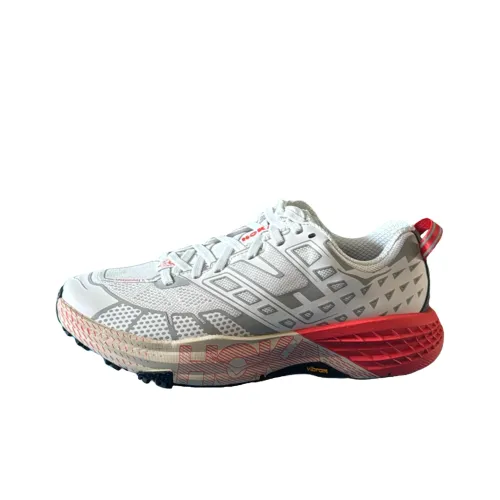 HOKA ONE ONE SPEEDGOAT 2 Повседневные беговые кроссовки Унисекс Белый