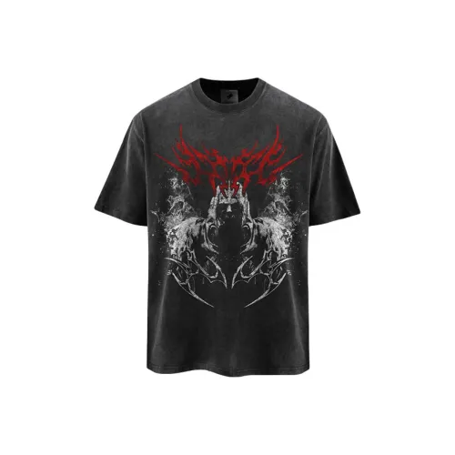 FOR FEAR THAT Промытый черный Унисекс T-рубашки