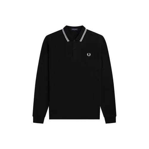 FRED PERRY FW24 Поло Мужское Черное