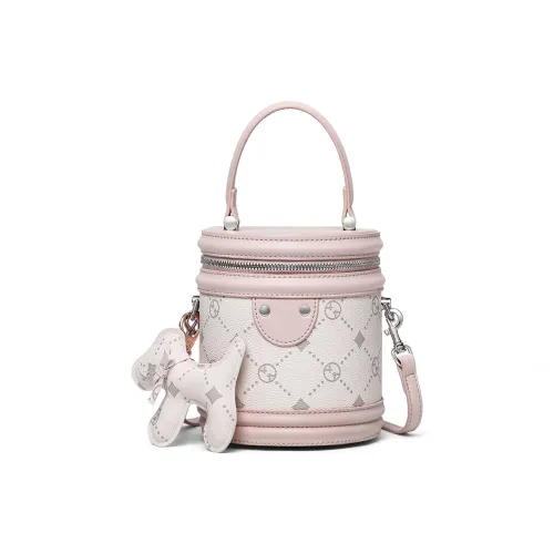 Crtnzo Kroez Сумка из синтетической кожи ведрообразной формы стандартная женская розовая