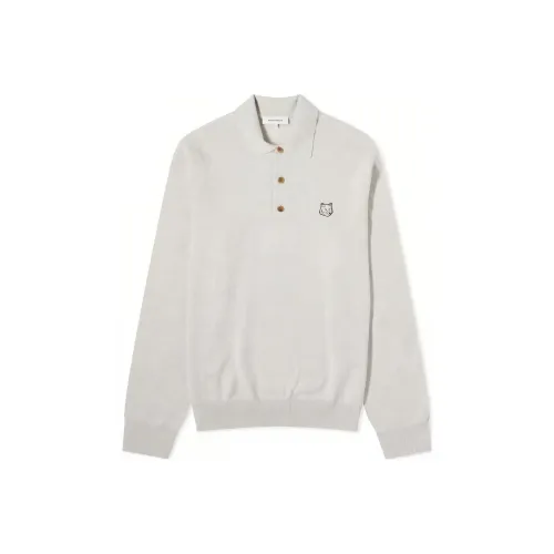 Maison Kitsune Серый Мужской Поло