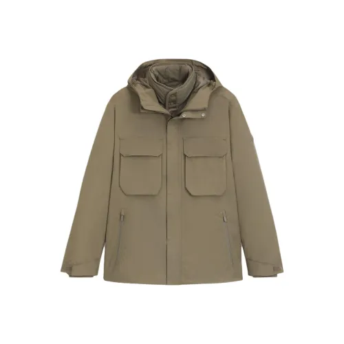 Hugo Boss Светло-коричневый Мужской пуховик