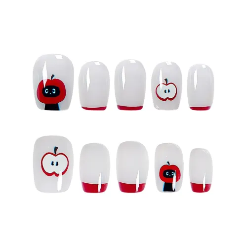 BDQC Милый Apple Мягкий False Nail Короткий LADDER Свет Однотонный Милый 15mm