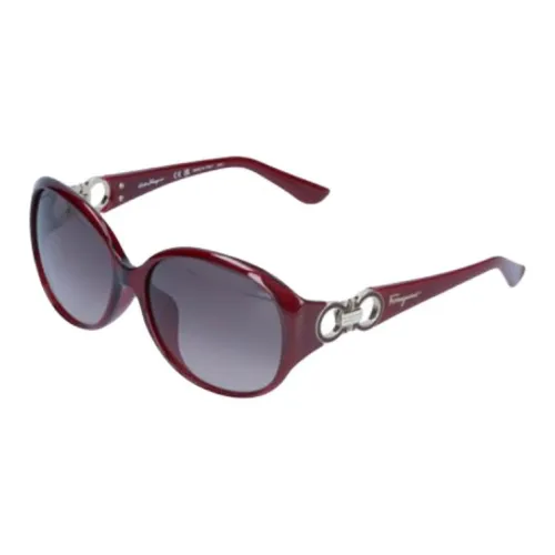 FERRAGAMO Пластик OVAL SUNGLASSES Женские Многоцветный