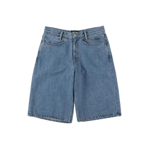 WIND AND SEA x MANCHENGZUQIUJULEBU LIANMINGKUAN Manchester City Football Club Collaboration SS25 Джинсовые шорты Unisex