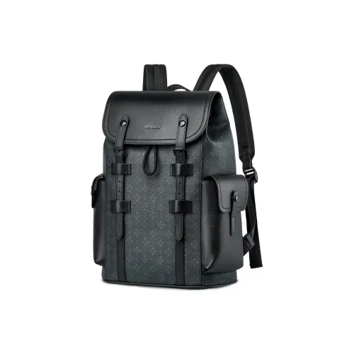 SEPTWOLVES ПВХ Рюкзак Большой Унисекс Черный