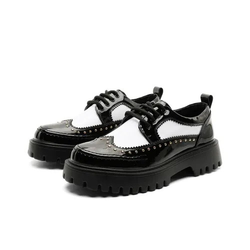 PAVEA Мужские повседневные туфли Low Top Черный Белый Мужской