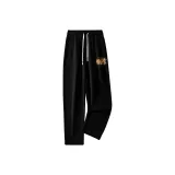 [200G Тяжелый] Черный (Mb Счастье Кошка и Собака Штаны с Логотипом)