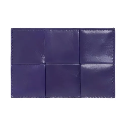 Bottega Veneta Телячья кожа Держатель для карт кошелек Мужской Фиолетовый