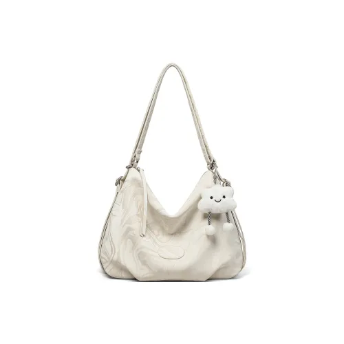 PT'SON Синтетическая кожа Подмышечная сумка на плечо Стандартная Женская Экрю