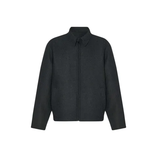 THE ROW Темный угольный мужской куртки