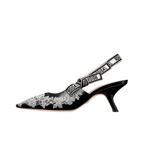 DIOR J'Adior Узкий каблук Высокие каблуки 6,5 см Женские Черный Белый