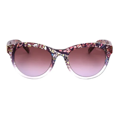 EMILIO PUCCI Пластик OVAL SUNGLASSES Женские Многоцветный
