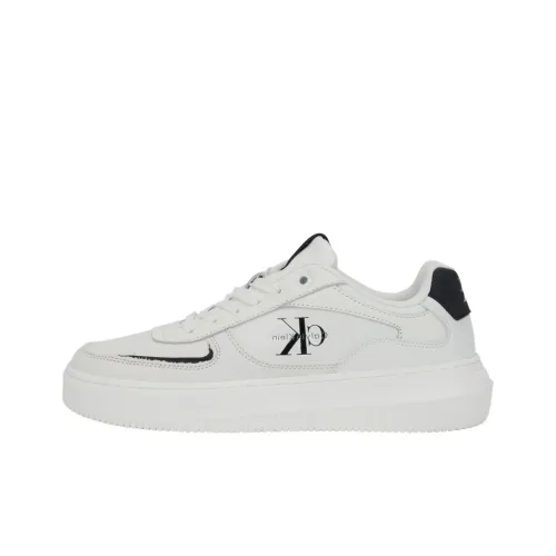 CKJ CALVIN KLEIN JEANS Скейтборд Кроссовки Низкие Белые Женские
