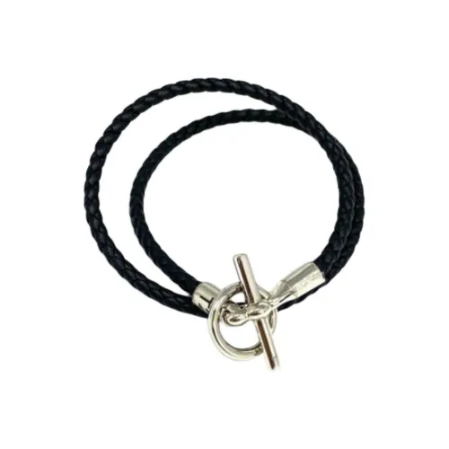 HERMES Телячья кожа Наручные повязки Женские Черный