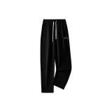 [200G Тяжелый] Черный (Mb Серый Стиль Позиционирование Логотип на Штанах)