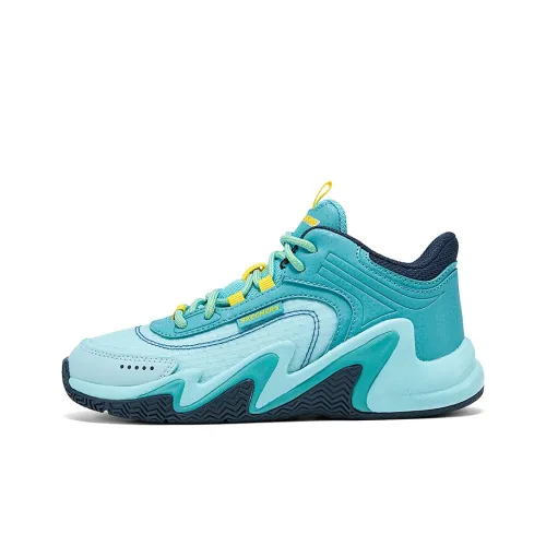 Skechers Kids Anti KICK Амортизация и Устойчивость к Износу Низкий Топ Детские Баскетбольные Кроссовки Светло-Синий Подростки