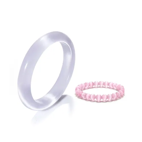 SUIYUEJINGHAO Стекло Кошачий глаз Браслеты Унисекс