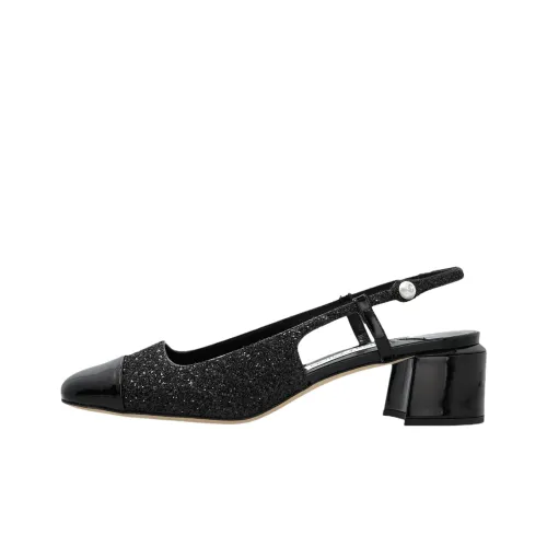 Jimmy Choo Elisa Грубый каблук Высокие каблуки 4,5 см Женские Черный