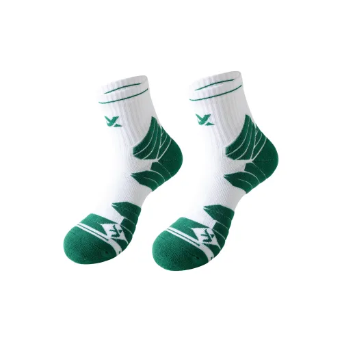 PANHIGH Белый Зеленый Мужской MID Носки до икры