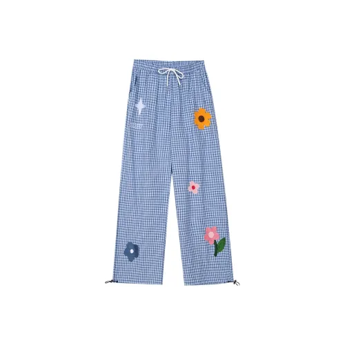 Suamoment Blue Unisex Casual Pants Suamoment Синий Унисекс Повседневные Штаны