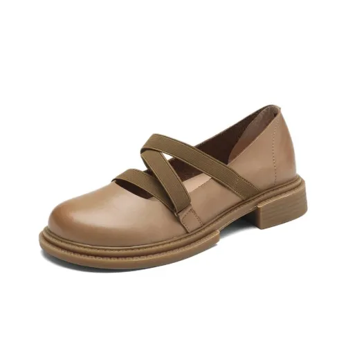 BOERDIQI Грубый каблук Мэри Джейн туфли 2,5 см женские