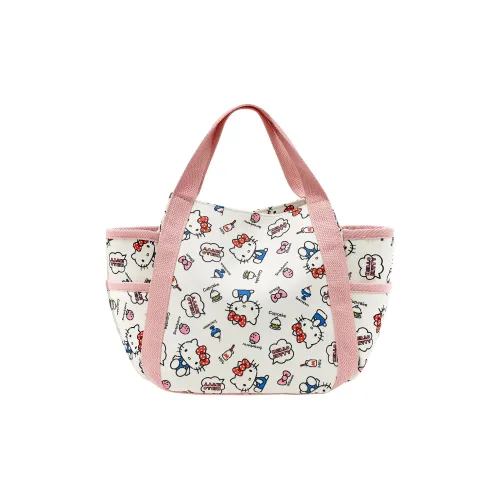 Sanrio Hello Kitty Холст Сумка Стандартная Женская Розовая Белая