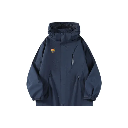 FCB ARCELONA Водонепроницаемый Ветрозащитный Термический Легкий Ветровка Унисекс