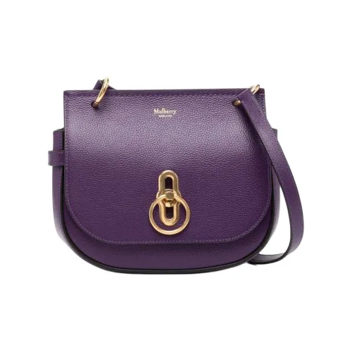 Mulberry Телячья кожа Сумка Сумка через плечо Сумка через плечо Маленькая Женская Темно-фиолетовая