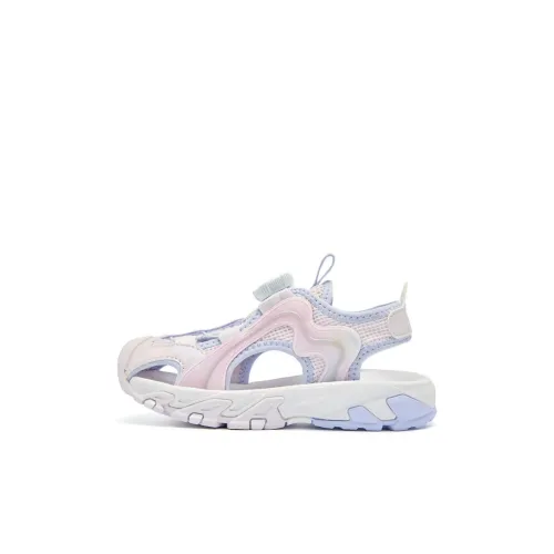 QIAODAN Износостойкие Низкие Детские Сандалии Светло-Прозрачный Фиолетовый I Фиолетовый Для Дети Возрастом 3-7 Лет