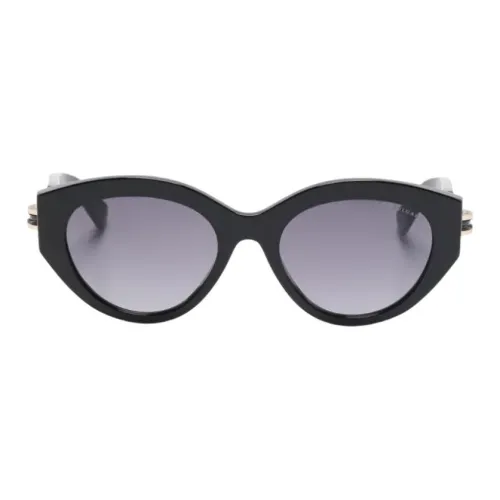 BVLGARI Ацетат Кошачий глаз Солнцезащитные очки Женские Черный