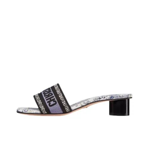 DIOR Lucky Series Шлепанцы 3,5 см Женские Белые