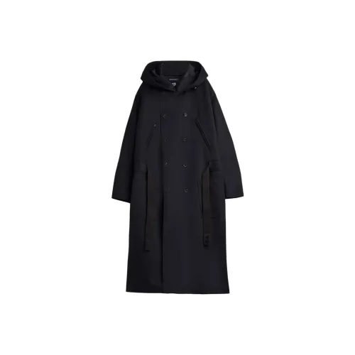 Y 3 Черное Мужское Пальто