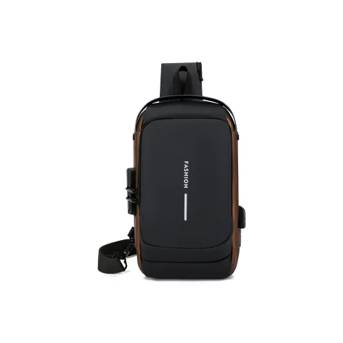 RVVR Синтетическая кожа Sling Сумка Унисекс Черный золотой Черный серый Золотой Синий